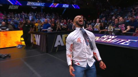 Trevor celebrating